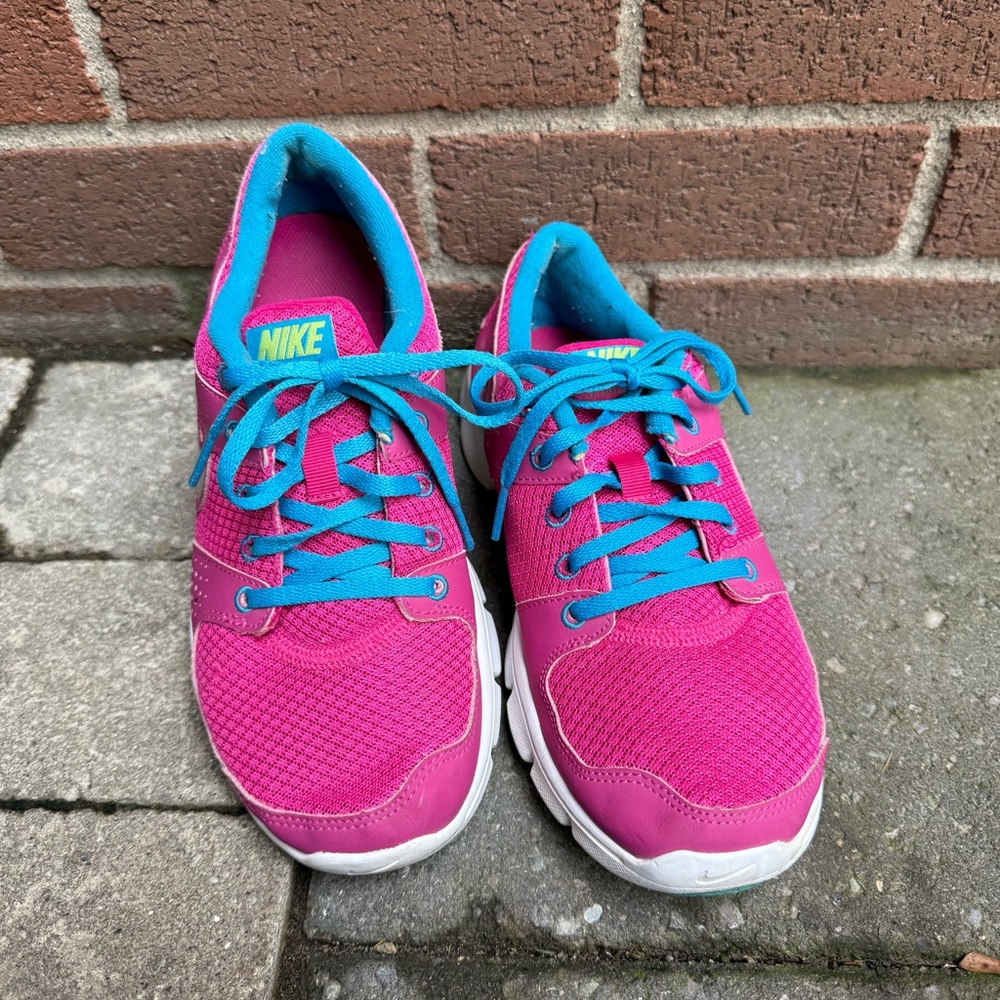 Nike Pink and Blue Athletic Sneakers